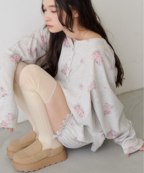 Ameri（アメリ） tシャツ UND LANDSCAPE PRINT LONG TOP レディース