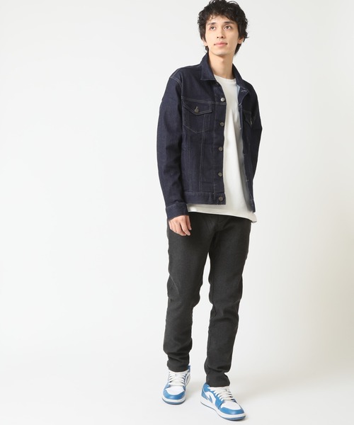 「HANES」 デニムジャケット M インディゴブルー メンズ_画像9