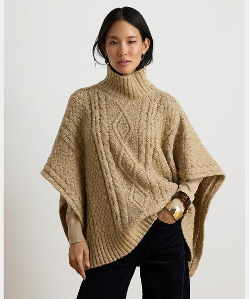 LAUREN RALPH LAUREN（ローレン ラルフローレン） ポンチョ ボタン