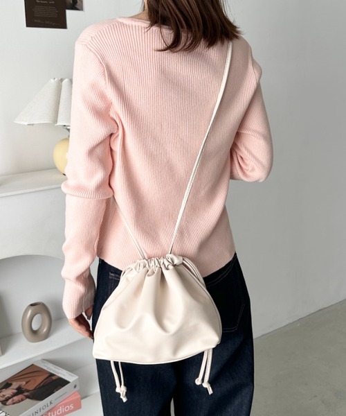 CLEA ショルダーバッグ バッグ 2wayPU巾着ミニショルダーバッグ