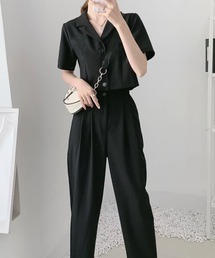 セットアップ 半袖ジャケット タックパンツセットアップ Zozotown Yahoo 店 通販 Yahoo ショッピング