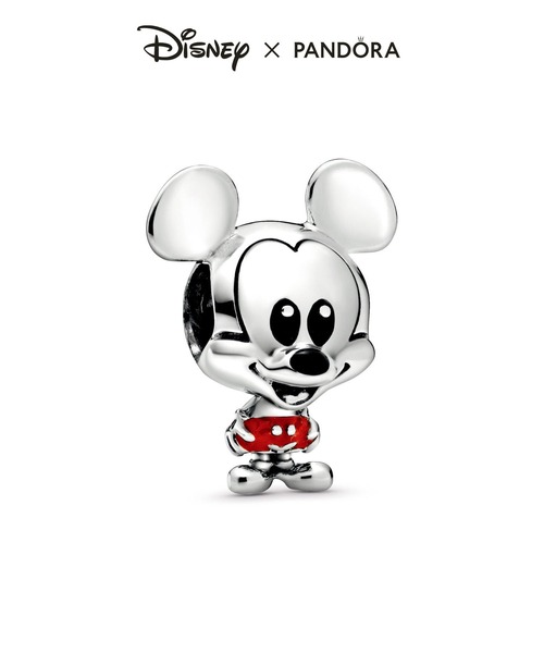 PANDORA チャーム ディズニー ミッキーマウス レッド トラウザー