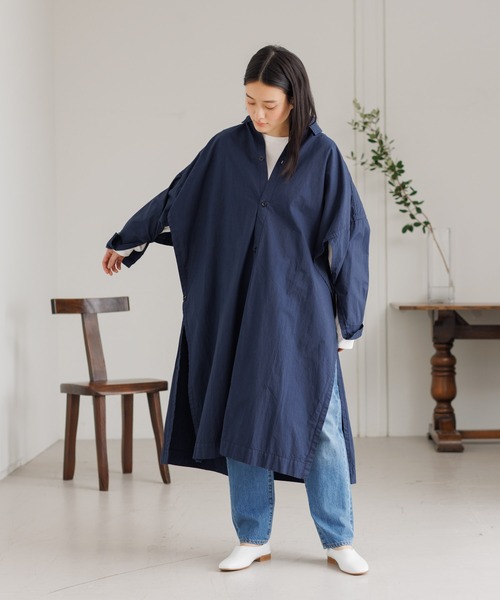 ◆美品◆YARMO（ヤーモ）デニム ポンチョコート　ネストローブ好きな方にも ◇美品◇YARMO（ヤーモ）デニム ポンチョコートネストローブ好き