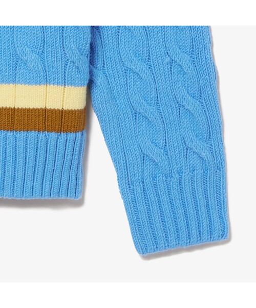 LACOSTE レスポンシブウールブレンドチルデンニットセーター セール】レスポンシブウールブレンドチルデンニットセーター