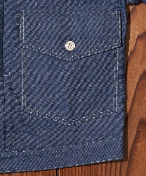 新品同様/Levi's デニムジャケット Lサイズ 80s Levi's 71605-0217 デニムボアジャケット ロング丈 USA製
