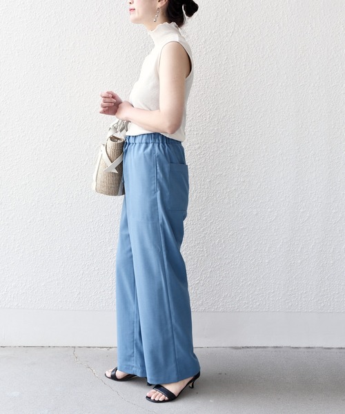 SHIPS.me パンツ 「ZOZO限定」SHIPS.me: ワイド イージー パンツ