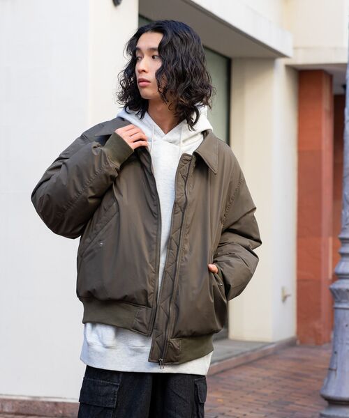 EUNOS ユーノス　MA1ジャケット UNIT（NIXON） ma1 ma-1 「UNIIT/ユニット」 ボリュームエコダウンMA-1