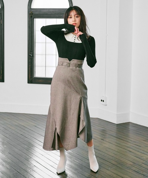 LADYMADE（レディメイド） スカート ハイウエストベルトマーメイド