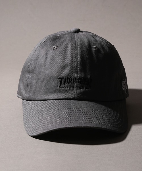 グレー Aロゴ ベースボールキャップ THRASHER キャップ 帽子 「THRASHER/スラッシャー」ロゴ刺繍 6