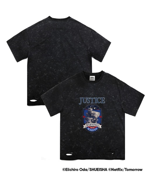 tシャツ Tシャツ Netflixシリーズ「ONE PIECE」裾ダメージウォッシュ 