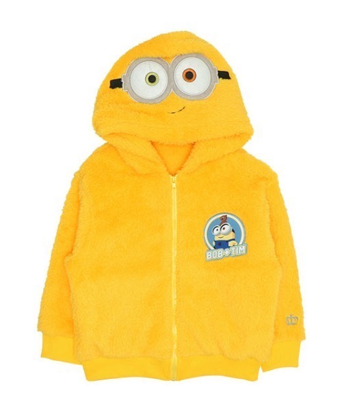 MINIONS パーカー 親子お揃い ミニオン ボアジップパーカー
