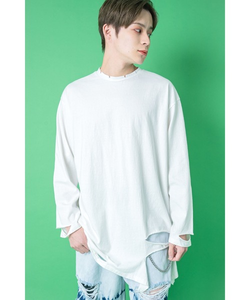 tシャツ a.p.o.v. -ankoROCK's select-クラッシュ＆ダメージロング丈