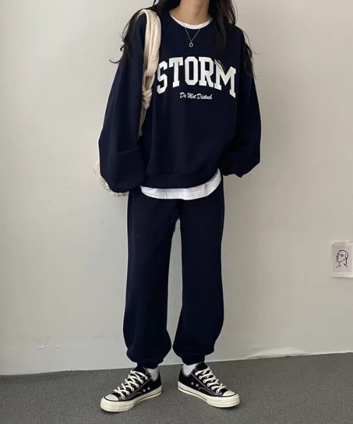 ネイビー トレーナー＆パンツ セット 楽天市場】スウェット メンズ レディース 綿100% 上下