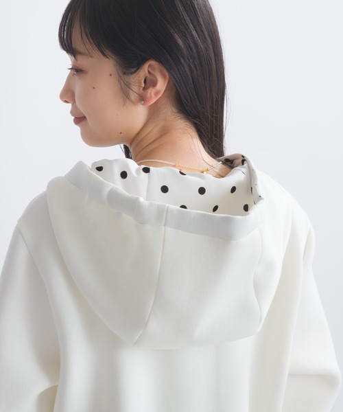 PICCIN PERLA コート アウター フロッキードット切り替えティアード PICCIN PERLA コート アウター フロッキードット切り替えティアード
