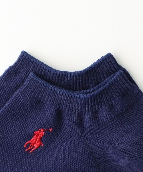 靴下 メンズ 「WEB限定」「3足セット」POLO RALPH LAUREN オーガニックコットン混 カノコ ワンポイント スニーカーソックス 920｜zozo｜08