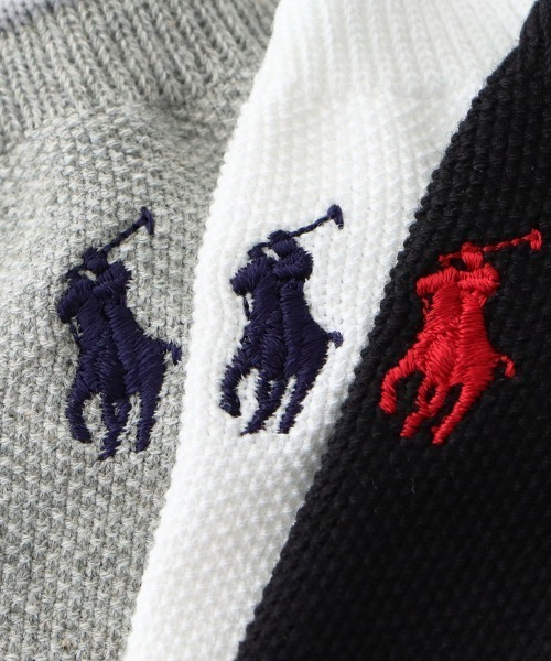 靴下 メンズ 「WEB限定」「3足セット」POLO RALPH LAUREN オーガニックコットン混 カノコ ワンポイント スニーカーソックス 920｜zozo｜19