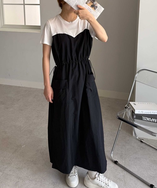 RANAN（ラナン） ワンピース 「全骨格華奢見え」ビスチェドッキング