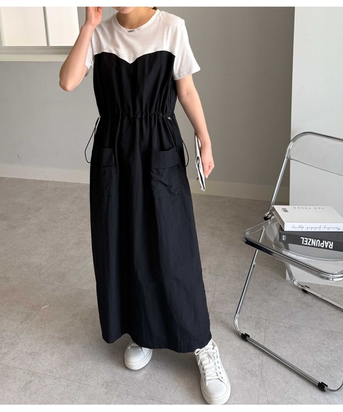 RANAN（ラナン） ワンピース 「全骨格華奢見え」ビスチェドッキング