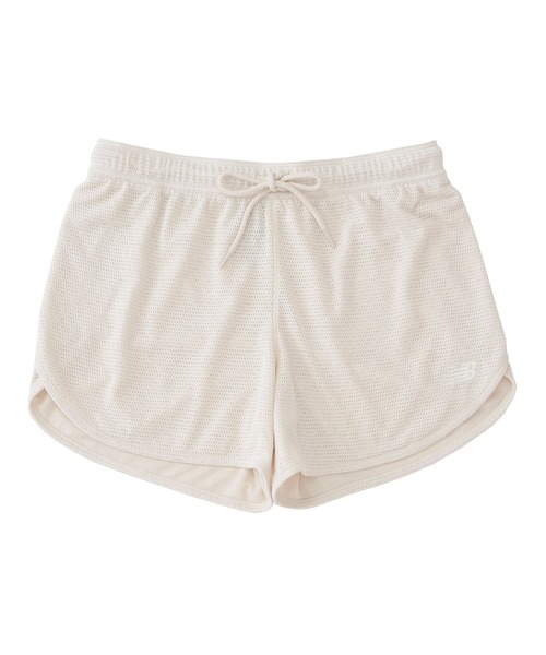 ホワイトメッシュショーツ MIRROR MIRROR New Balance（ニューバランス） パンツ Athletics メッシュショーツ