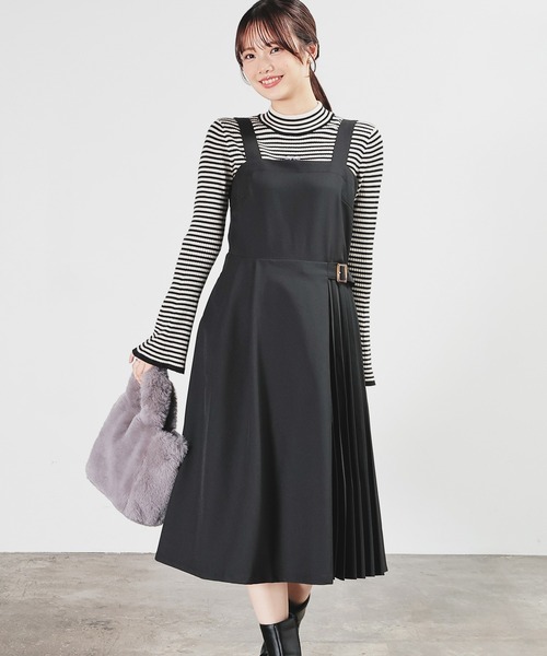 Honeys（ハニーズ） ジャンパースカート プリーツ切替ジャンパー