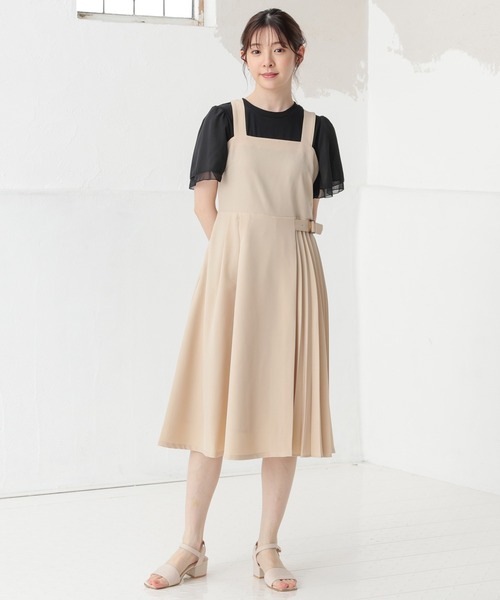 Honeys（ハニーズ） ジャンパースカート プリーツ切替ジャンパー