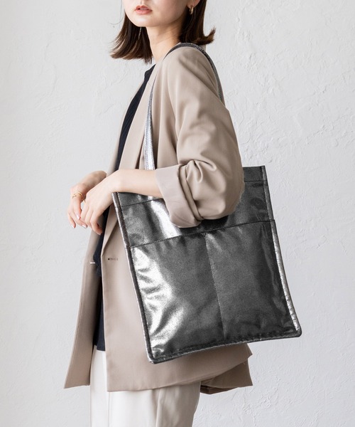 ETTE (トートバッグ) VitaFelice トートバッグ 縦型グリッタートートバッグ
