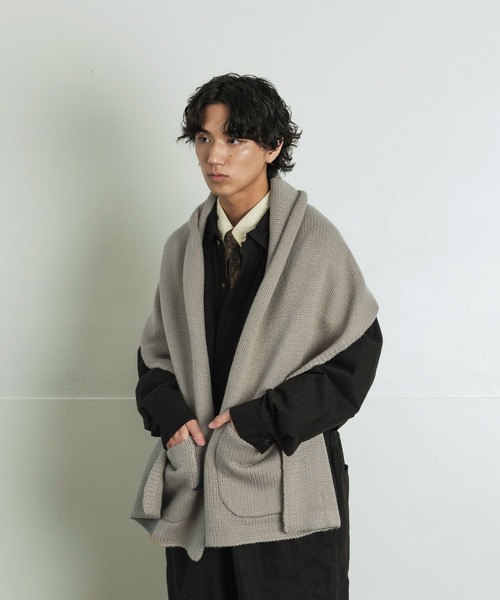 手編み☆2wayポンチョ ストール 編み図のみ】交差編みの2Wayポンチョ・2サイズ（印刷版
