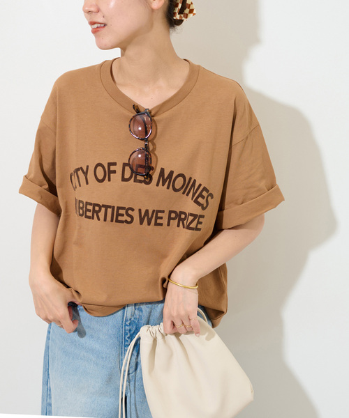 トップス JOURNAL STANDARD relume MAINTENANT TEE JOURNAL STANDARD relume tシャツ スーベニアピグメントTEE