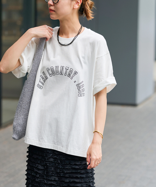 JOURNAL STANDARD relume tシャツ コットンアーチロゴTEE