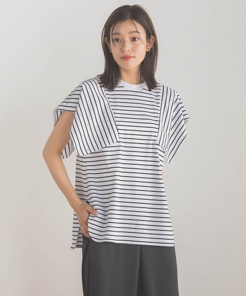 tシャツ スクエアスリーブプルオーバー レディース