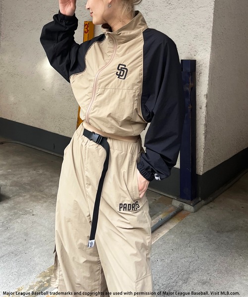 SD パドレス　ナイロンセットアップ BACK TO THE FIELD ワンピース 「MLB」ナイロンロゴセットアップ