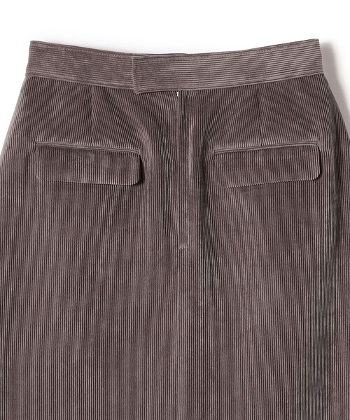SHIPS（シップス） スカート 「洗濯機可能」コーデュロイ セミフレア
