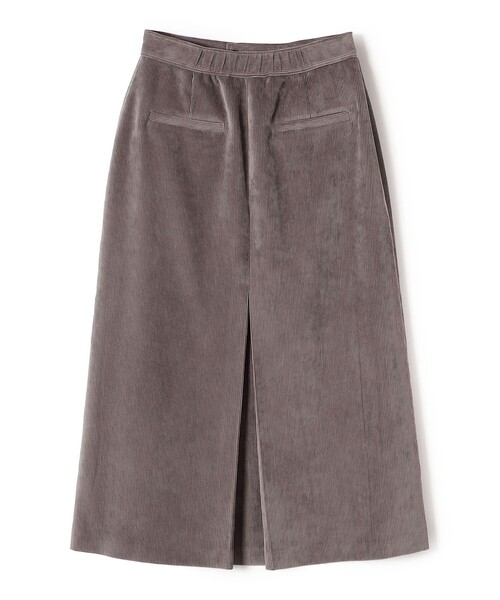 SHIPS（シップス） スカート 「洗濯機可能」コーデュロイ セミフレア
