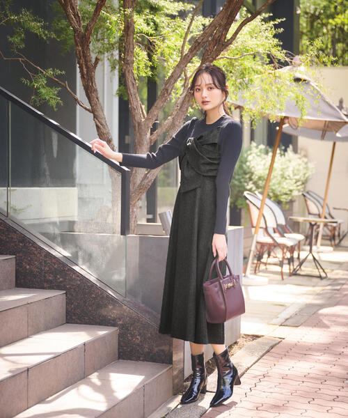 PROPORTION BODY DRESSING ワンピース リボンディテールドッキング  