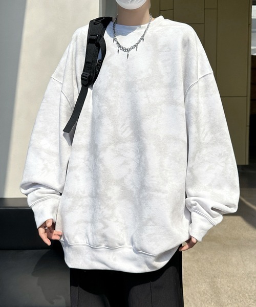 トレーナー スウェット PIGMENT OVERSIZED SWEATSHIRT レディース メンズ トレーナー スウェット 「FVLMEN」Pigment processing sweat