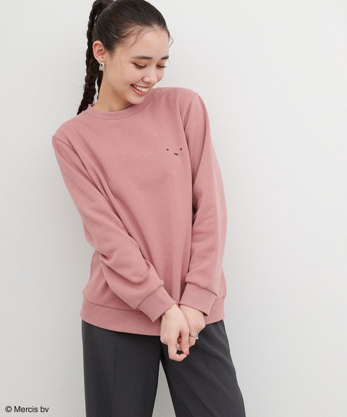 新品未使用　  ピンク トレーナー M 海外限定　起毛 Miffy（ミッフィー） トレーナー スウェット 「miffy/ミッフィー」胸