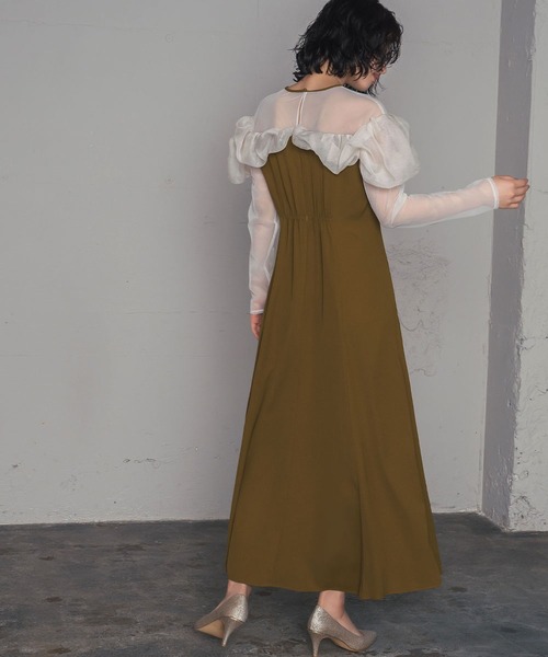 GIRL DRESS FOR NOW パーティードレス ドレス チュールフリル フレア