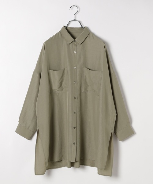 ブラウス シャツ サラキレポンチョ長袖シャツチュニック　242480 レディース LEPSIM ブラウス シャツ サラキレポンチョ長袖シャツチュニック