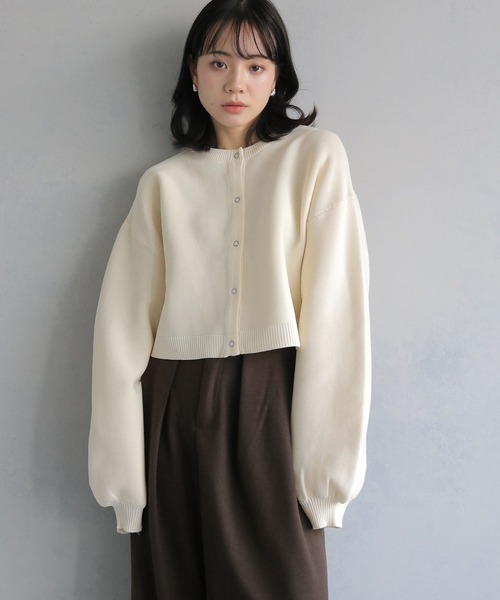 cheriella カーディガン 「cheriella」前後2WAYショート丈ニット