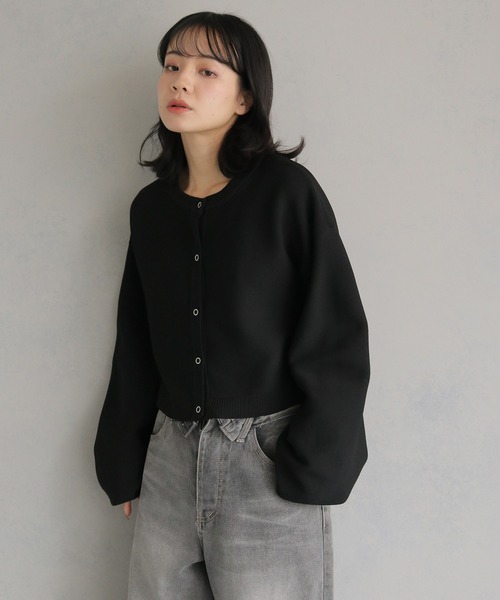 cheriella カーディガン 「cheriella」前後2WAYショート丈ニット