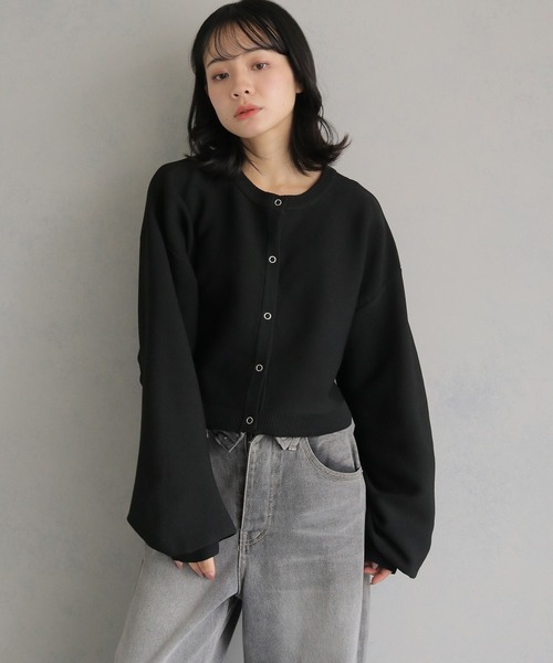 cheriella カーディガン 「cheriella」前後2WAYショート丈ニット