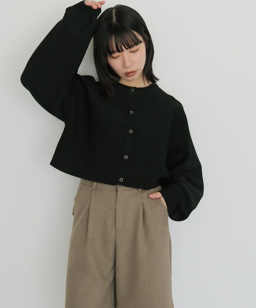 cheriella カーディガン 「cheriella」新色追加 前後2WAYショート丈