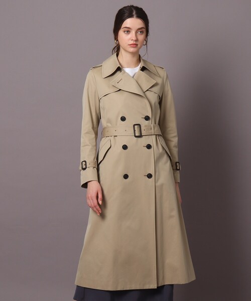 新製品情報も満載 「DRESSTERIOR」 DRESSTERIOR トレンチコート ベージュ 36 ジャケット・アウター