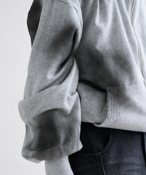 パーカー 「EPNK」Cropped spray zip hoodie / クロップドスプレー