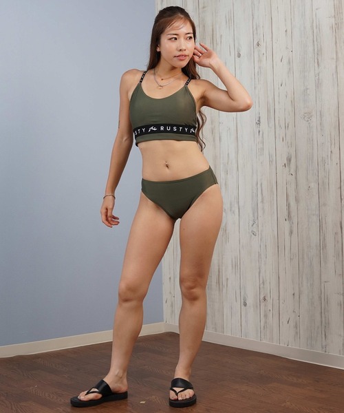 RUSTY/ラスティー 水着 4点セット 水陸両用 UVカット RUSTY/ラスティー 4点セット 水着 水陸両用 UVカット 925805