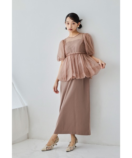 niana（ニアナ） ドレス バルーンチュールレイヤードドレス パーティー