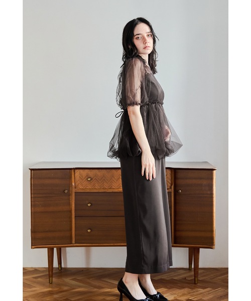 niana（ニアナ） ドレス バルーンチュールレイヤードドレス パーティー