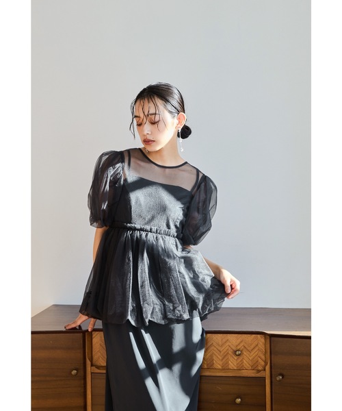 niana（ニアナ） ドレス バルーンチュールレイヤードドレス パーティー