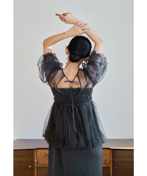 niana（ニアナ） ドレス バルーンチュールレイヤードドレス パーティー