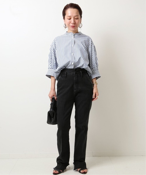「Spick & Span」 7分袖シャツ FREE ブラウン レディース Spick＆Span 「Spick & Span」 7分袖シャツ FREE ブラウン